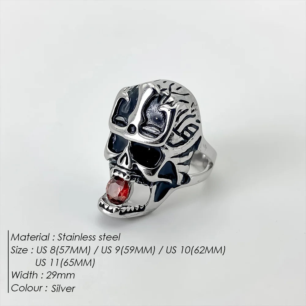 Edelstahl Vintage Ring Herren Klassischer Schmuck