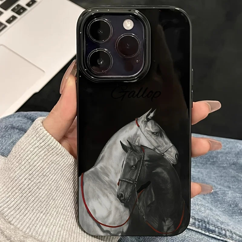 Pferde Handyhülle für iPhone mit Premium Schutz