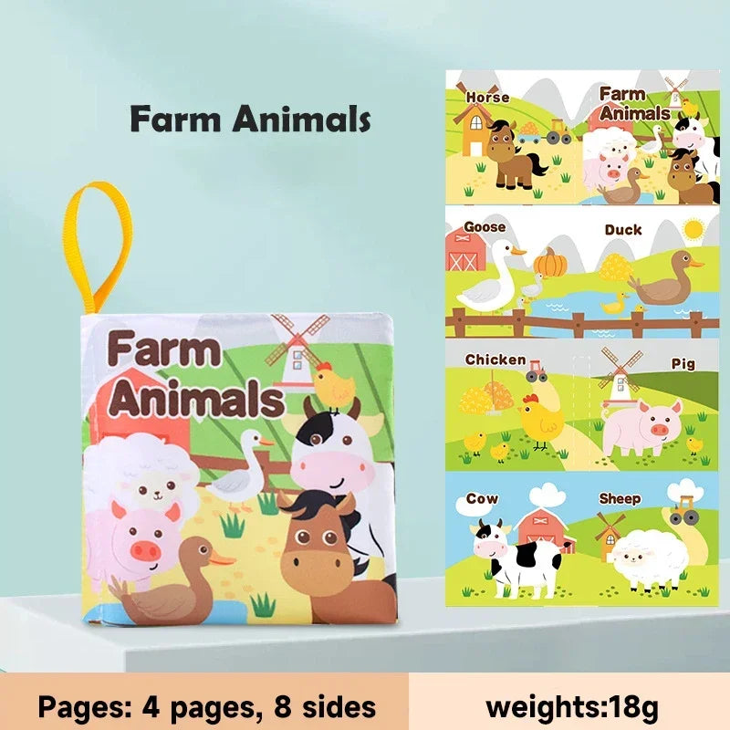 Weiches Fühlbuch Lernspielzeug für Kinder