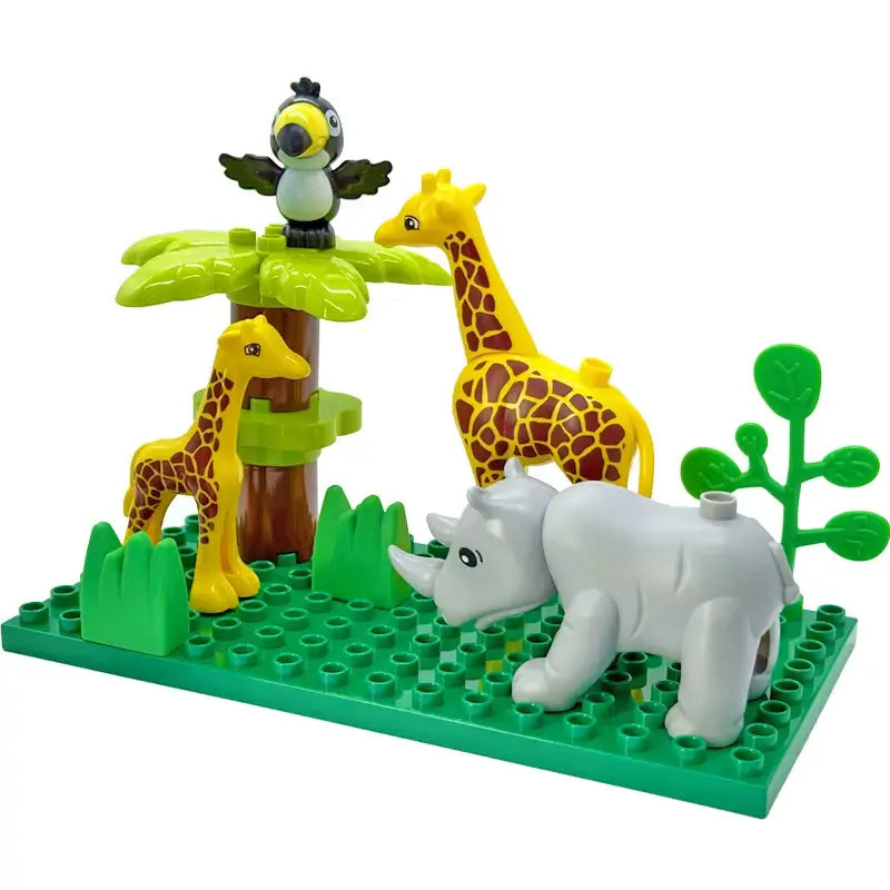 🦒 Petoria™ Tier Bausteine Lernset