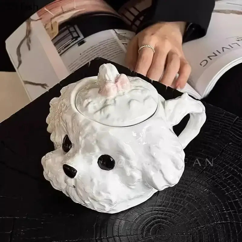 Teddy Hunde Keramiktasse mit Untertasse Petoria