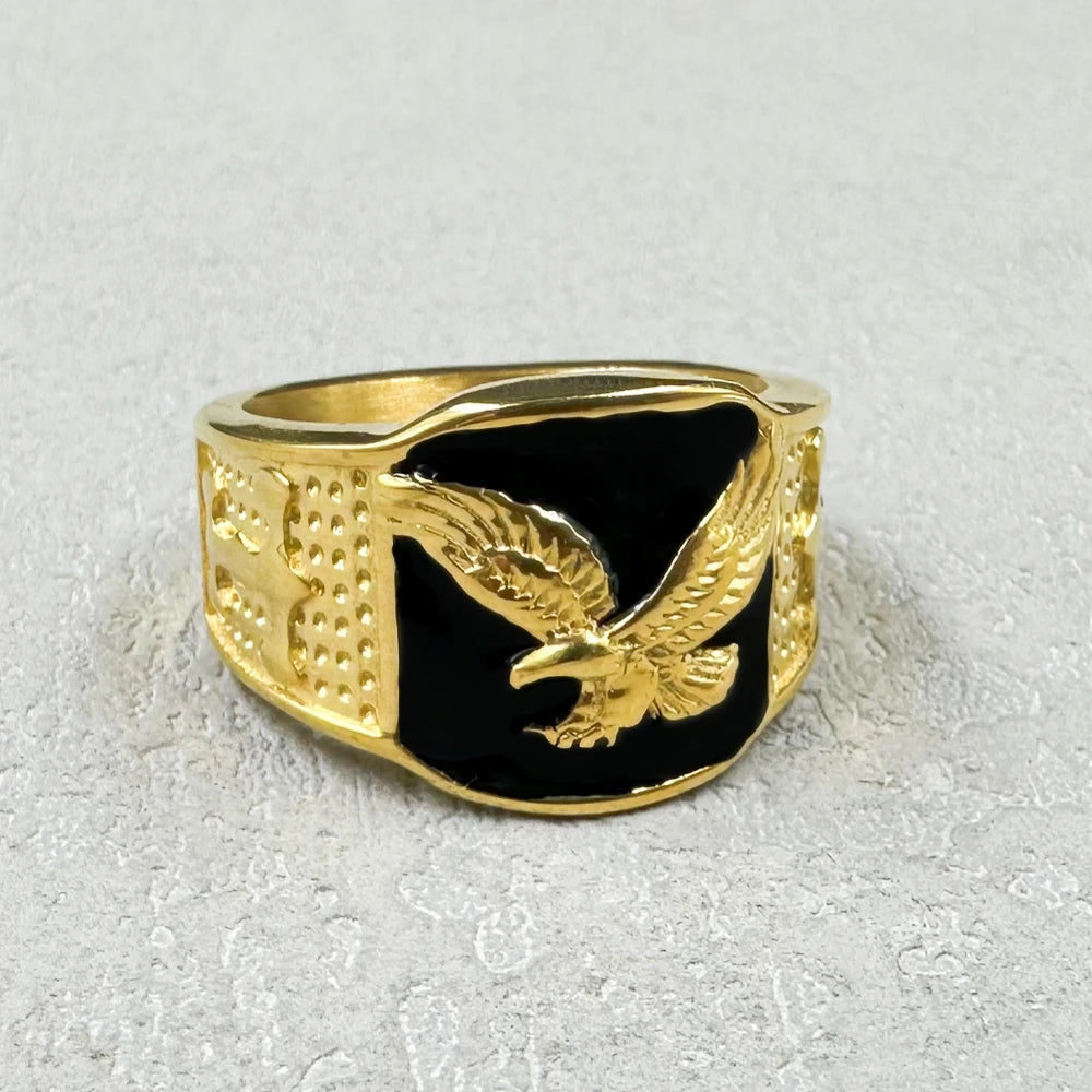 Adler Edelstahl Ring | Petoria
