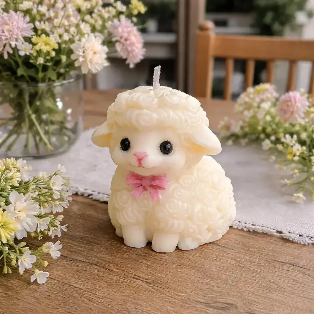 🐑 Petoria™ Schaf &amp; Alpaka Silikonform für Kerzen