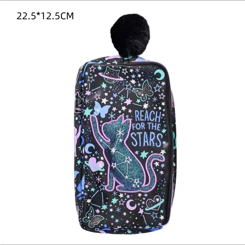 Schultasche Grund- und Mittelschüler großes Auge Katze allmähliche Veränderung Katze Schultasche Mädchen Rucksack Trolley Schultasche Rucksack