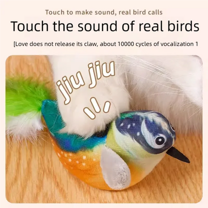 Plüschvogel für Katzen mit Sound – Interaktives Spielzeug