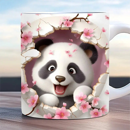 3D Keramikbecher mit Tiermotiv Petoria