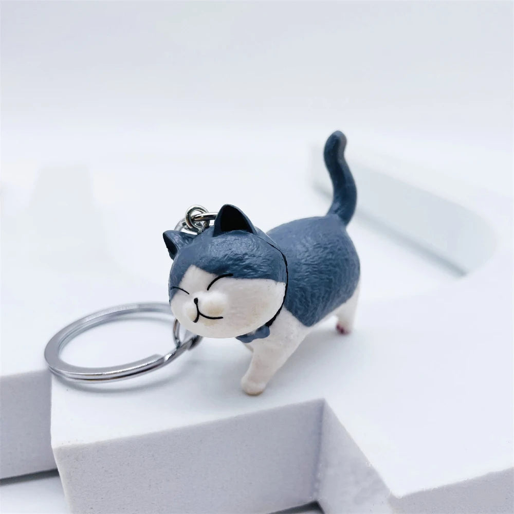 Cartoon Kätzchen Schlüssel bund Heilung Tier Schlüssel anhänger kreative Katze Anhänger für Frauen Auto Schmuck Schlüssel ring Geldbörse Tasche Zubehör Geschenke