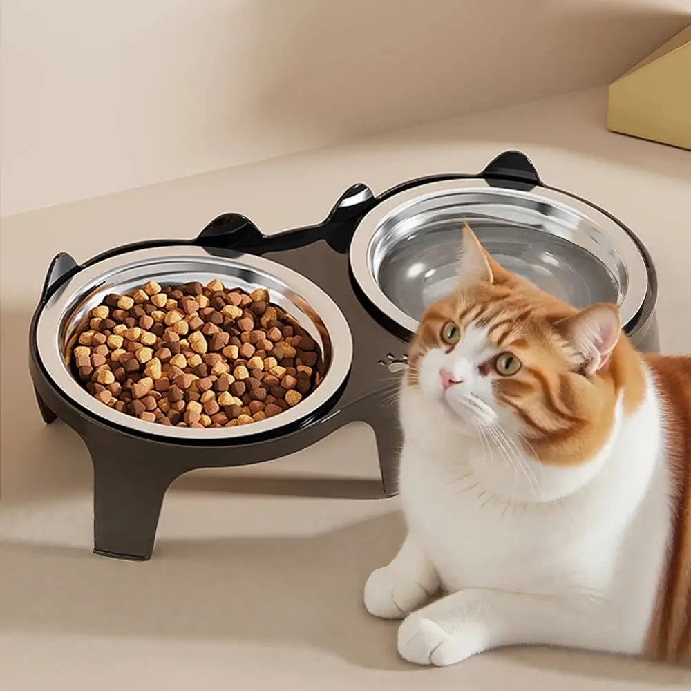 Edelstahl-Futternapf für Hunde und Katzen Petoria