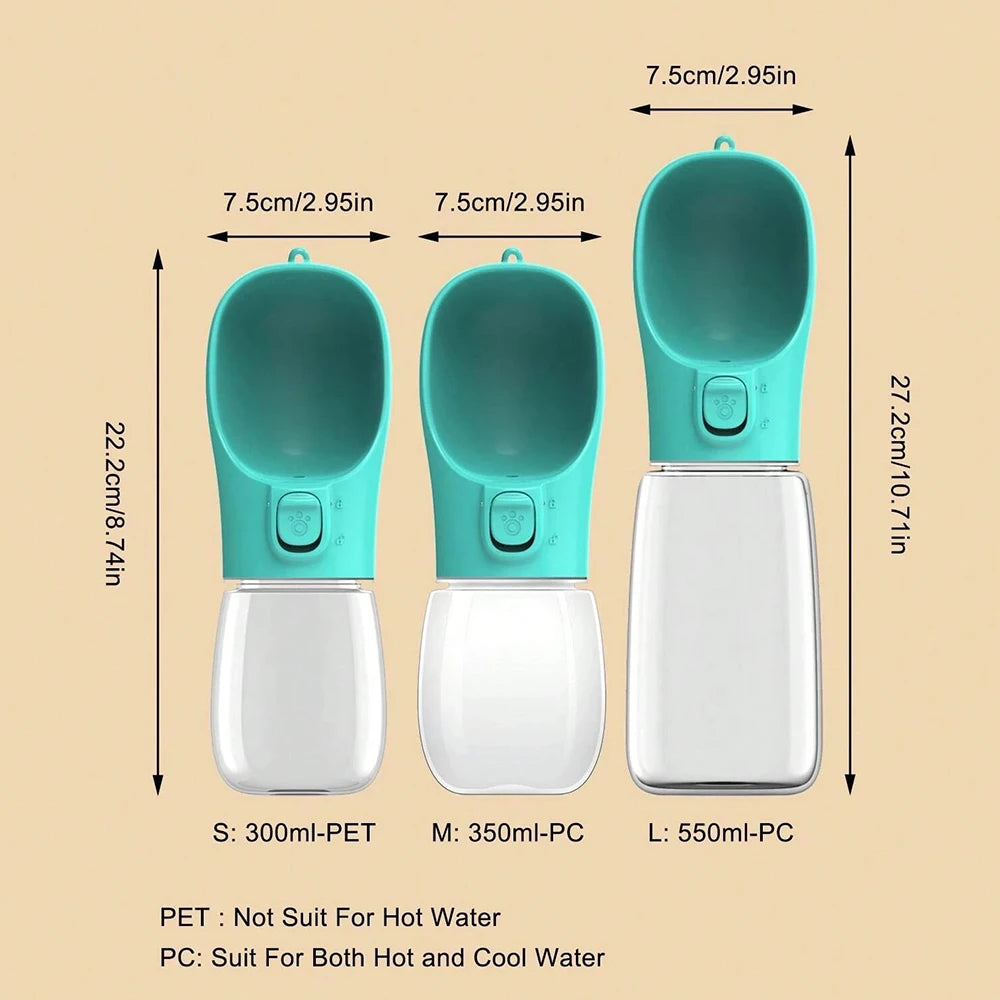 Dog Water Bottle For Small Large Dogs Cat Portable Puppy Cup Outdoor Travel Leak Proof Drinking German Shepherd Pet Supplies Petoria Store