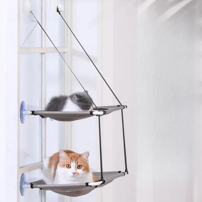 Katzenbett mit Saugnapf für Fenster Premium