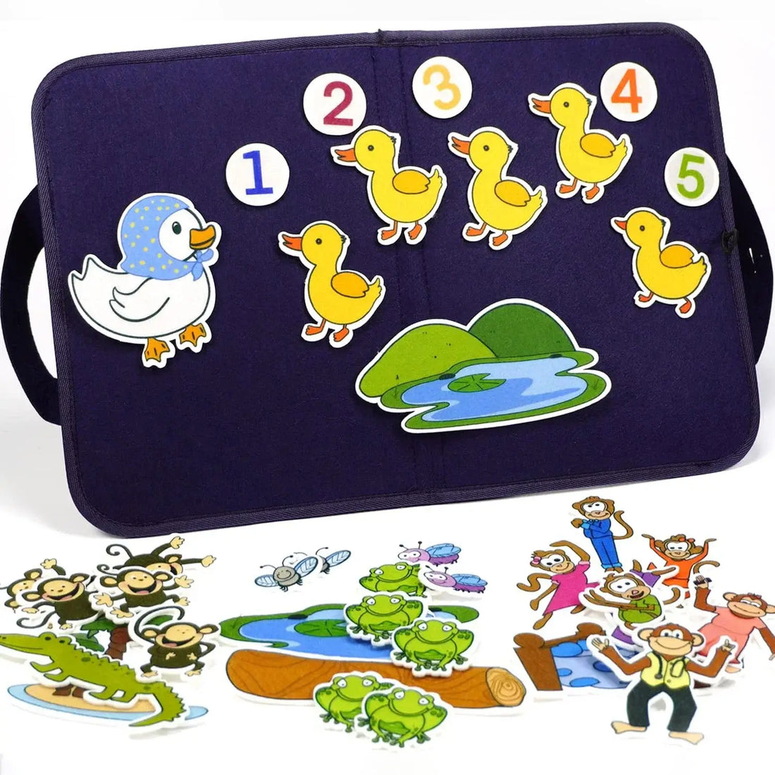 📚 Petoria™ Montessori Filz Lernboard