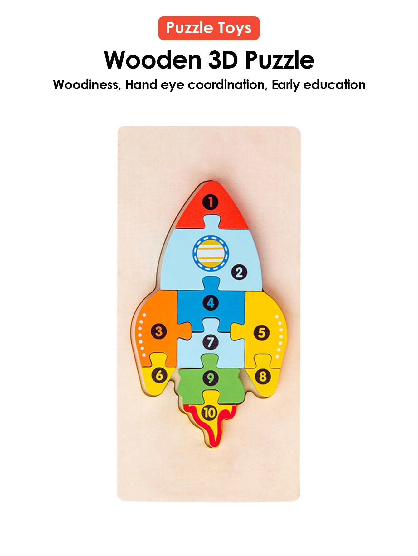 3D Holz Puzzles Pädagogische Cartoon Tiere Frühes Lernen Erkenntnis Intelligenz Puzzle Spiel Für Kinder Spielzeug