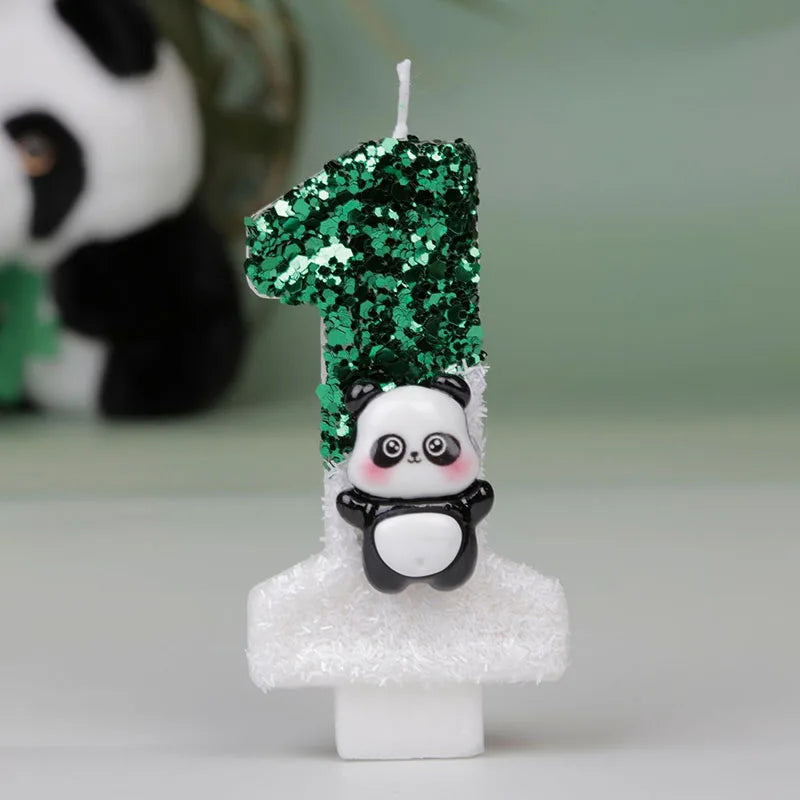Panda Geburtstagskerzen für Kuchen und Party