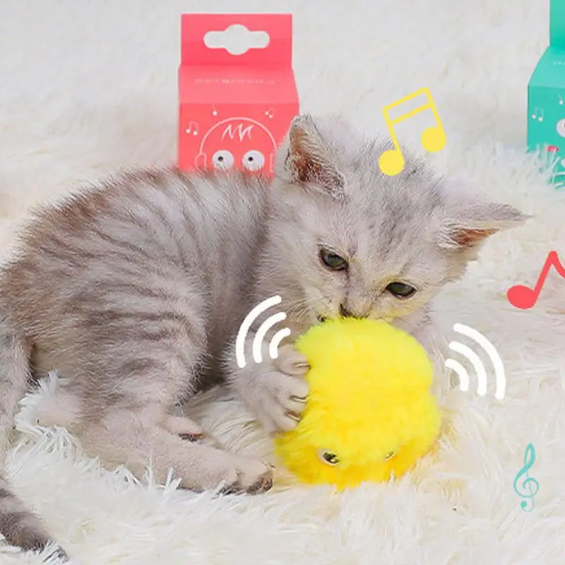 Katzenball mit Katzenminze – Interaktives Katzenspielzeug