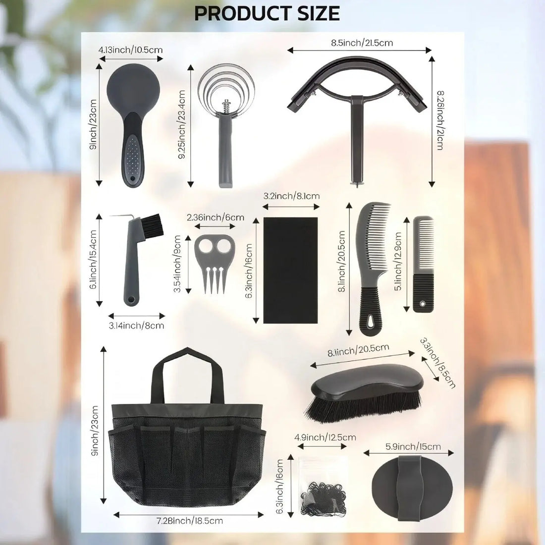 Premium Pferdepflege Set Petoria