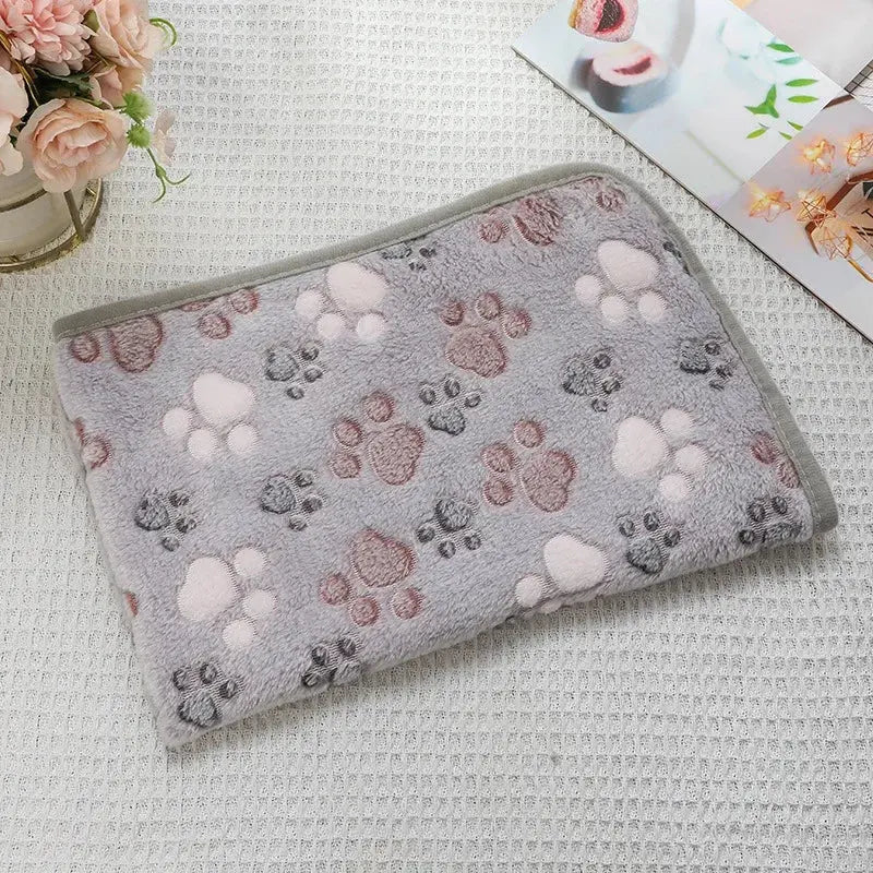 🐾 Petoria® Premium Flanelldecke mit Pfotenmuster – Weich, Warm &amp; Kuschelig für Hunde &amp; Katzen Petoria