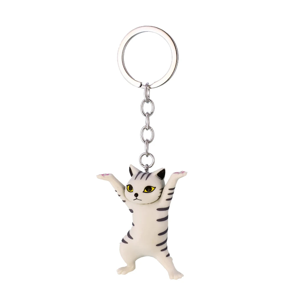 Cartoon Kätzchen Schlüssel bund Heilung Tier Schlüssel anhänger kreative Katze Anhänger für Frauen Auto Schmuck Schlüssel ring Geldbörse Tasche Zubehör Geschenke
