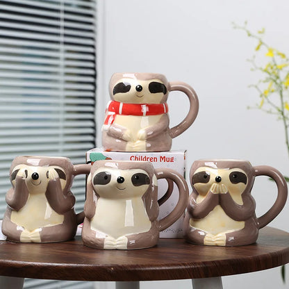 Faultier Keramiktasse – Kreativer Kaffeebecher