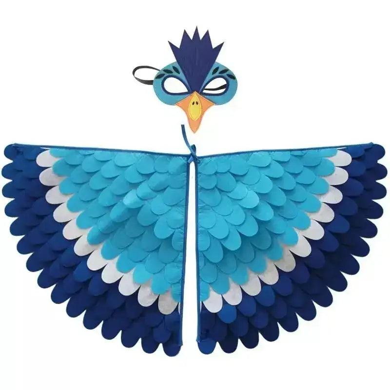 🦚 Petoria™ Pfauen Umhang mit Maske