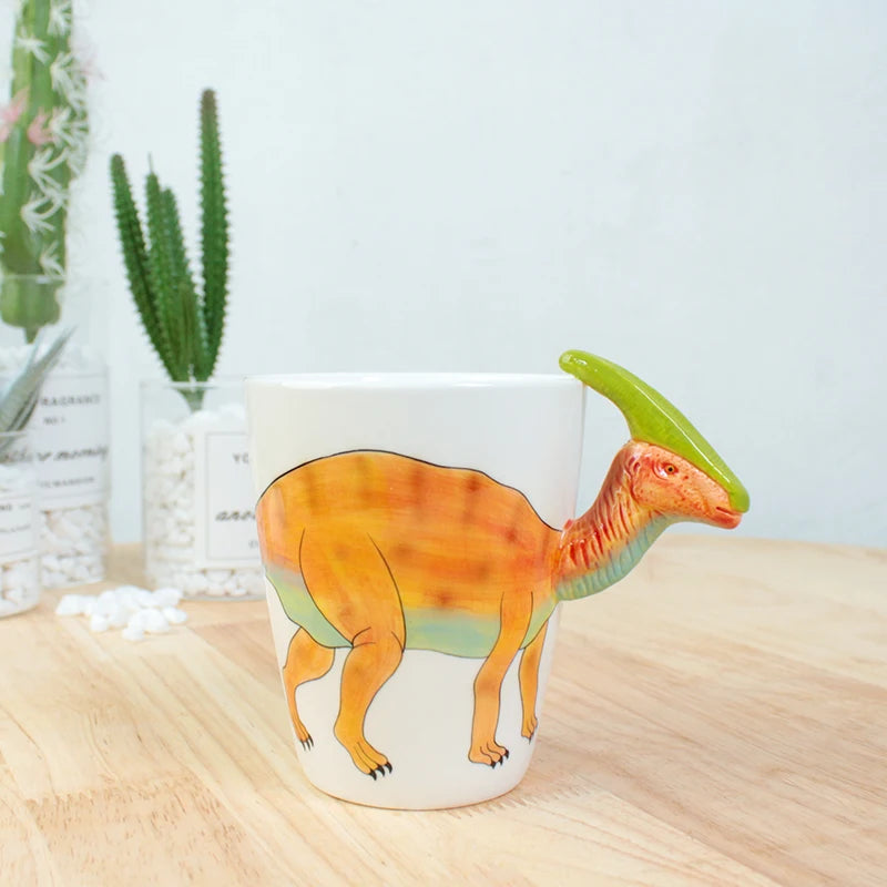 Dinosaurier Keramiktasse – 3D Kaffeebecher