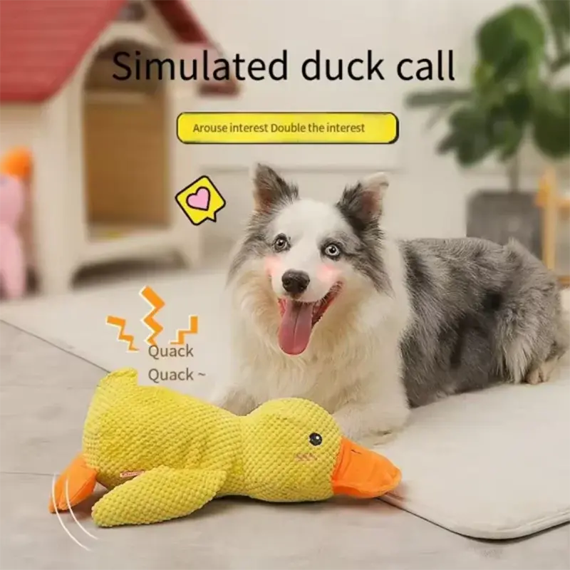Interaktives Enten-Plüschspielzeug für Hunde Petoria