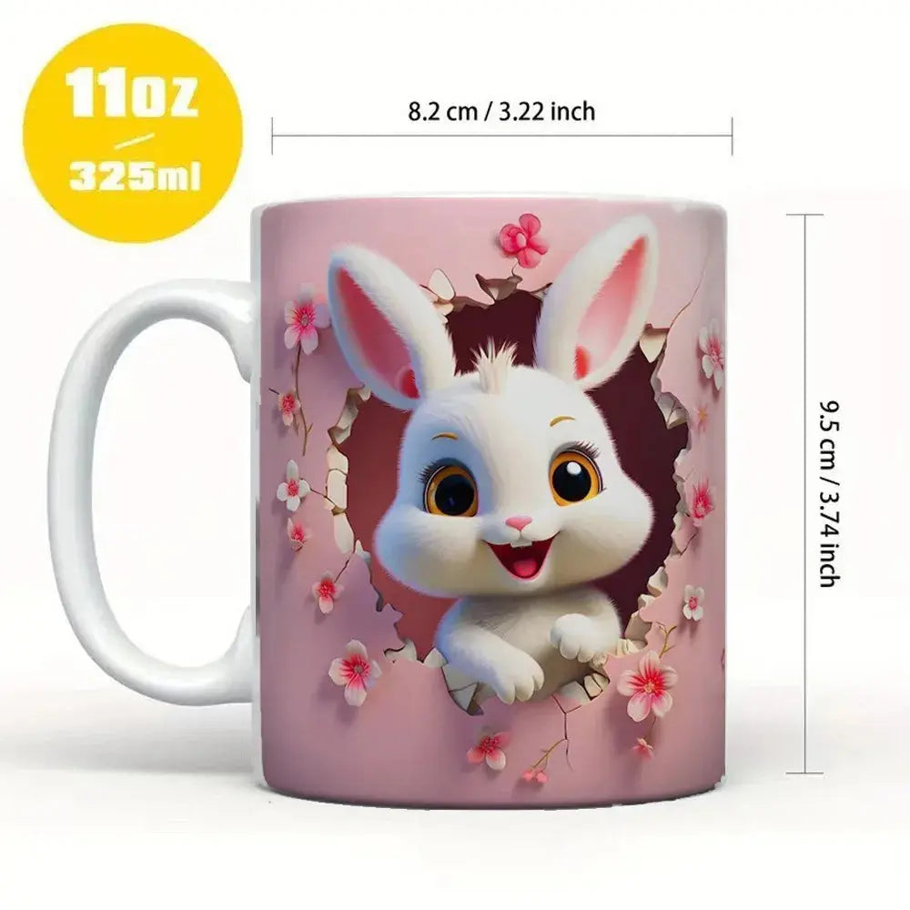 3D Keramikbecher mit Tiermotiv Petoria
