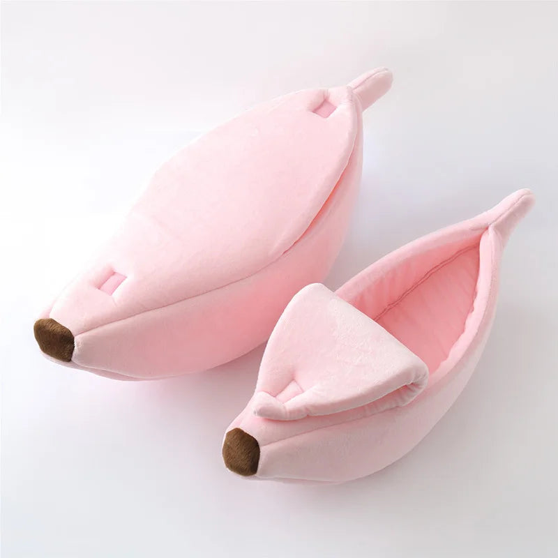 Bananen-Katzenbett, Haus für den Winter, lustig, niedlich, gemütlich, Katzenmatte, Betten, warm, langlebig, tragbar, Haustierkorb, Zwinger, Hundekissen, Katzenzubehör