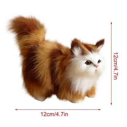 Realistische Katzen Plüschfigur Kuscheltier