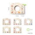 Montessori Holzbuch Spielzeug Lernspielzeug Outdoor Tiere Pflanzen Kognitives Puzzle Spielzeug für Kinder Holz 0-12 Monate Babyspielzeug