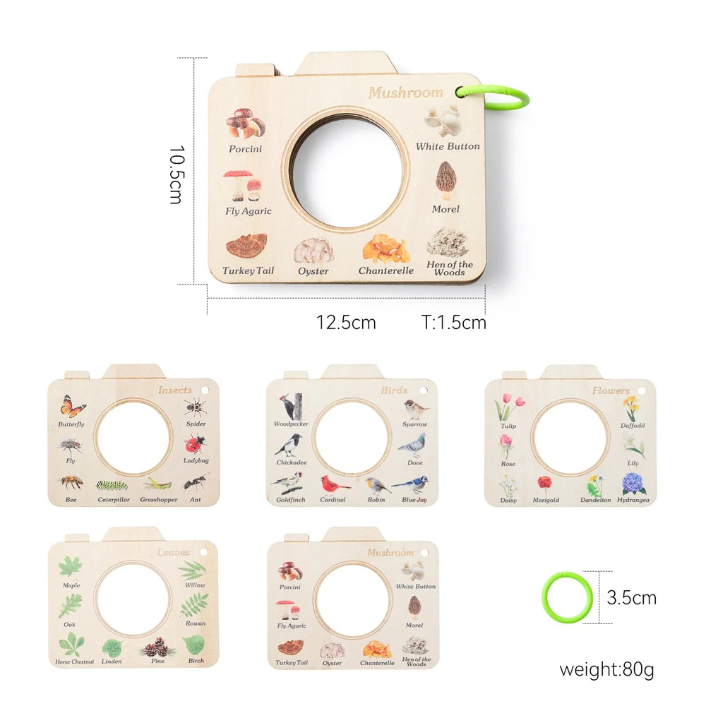 Montessori Holzbuch Lernspielzeug für Kinder