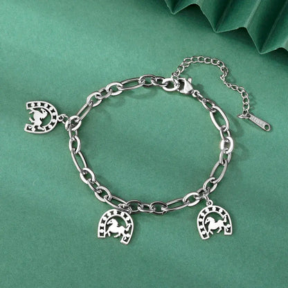 Hufeisen-Armband aus Edelstahl für Damen und Herren Petoria