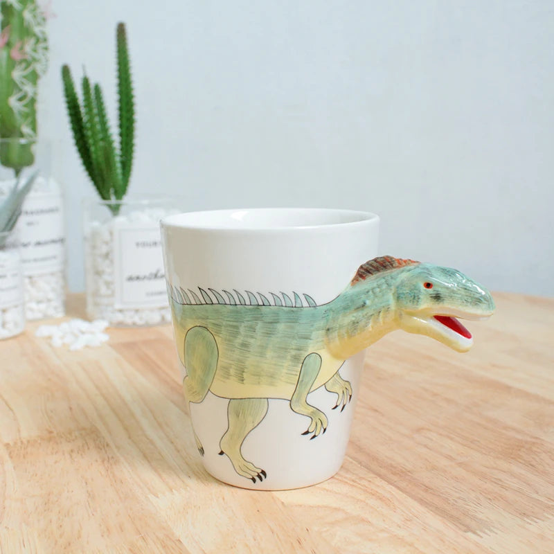 Dinosaurier Keramiktasse – 3D Kaffeebecher