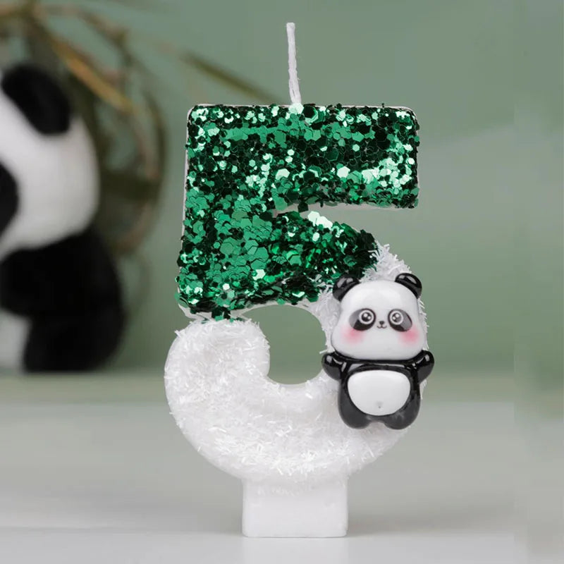 Panda Geburtstagskerzen für Kuchen und Party