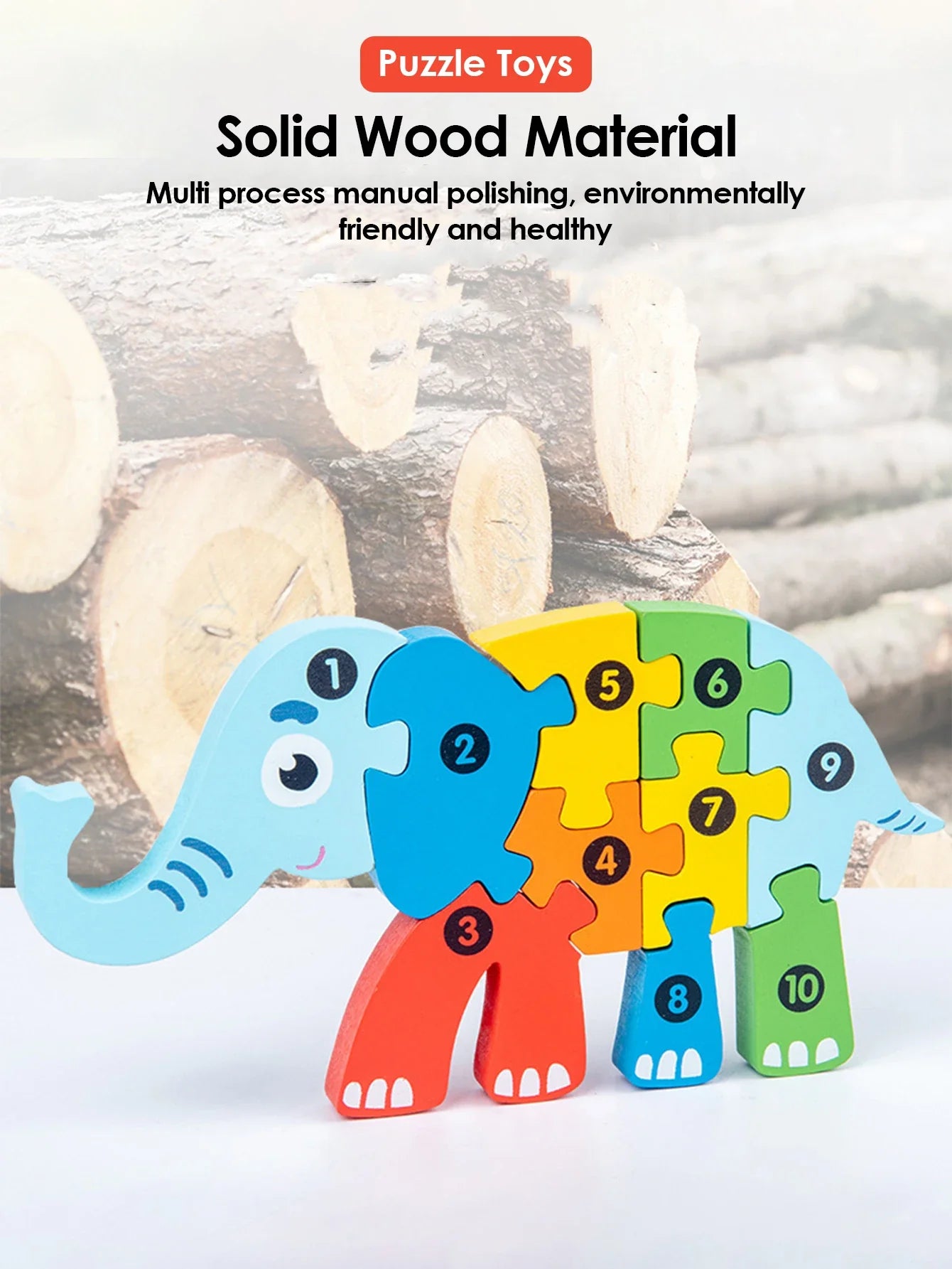 🧩 Petoria™ 3D Holz Tier Puzzle