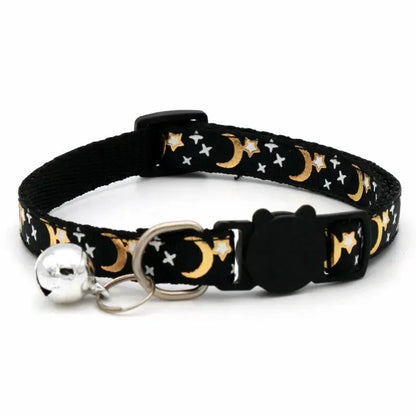 Verstellbares Haustierhalsband mit Glocke und Pfotenmotiv Petoria