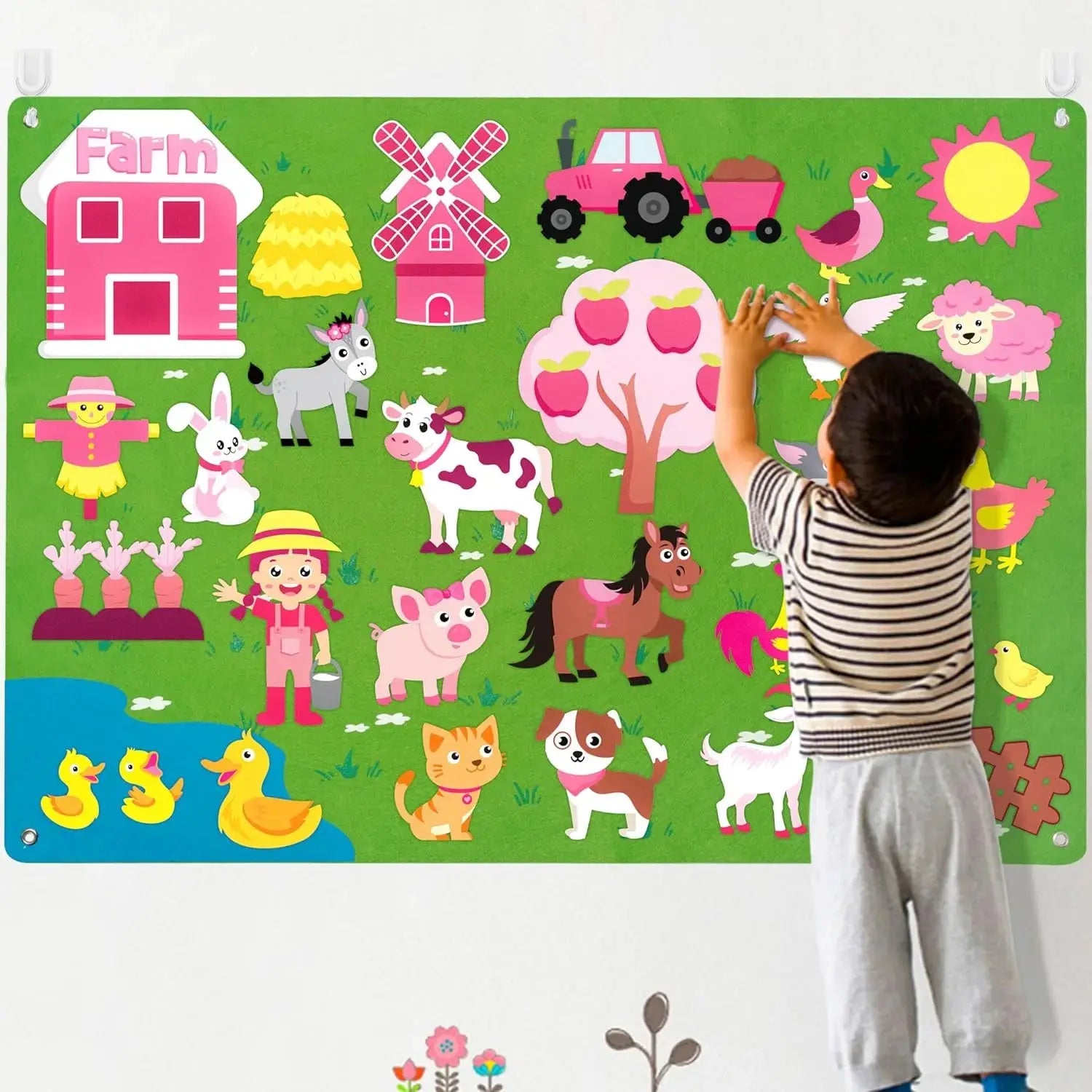 Filz Geschichte Bord Montessori Storytelling Spielzeug Petoria