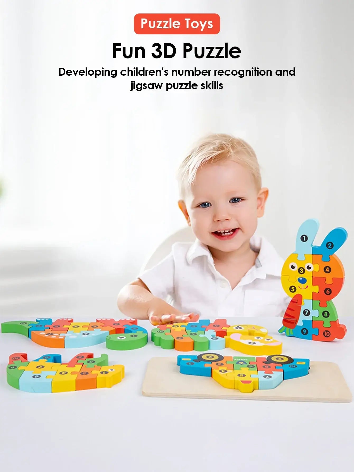 🧩 Petoria™ 3D Holz Tier Puzzle