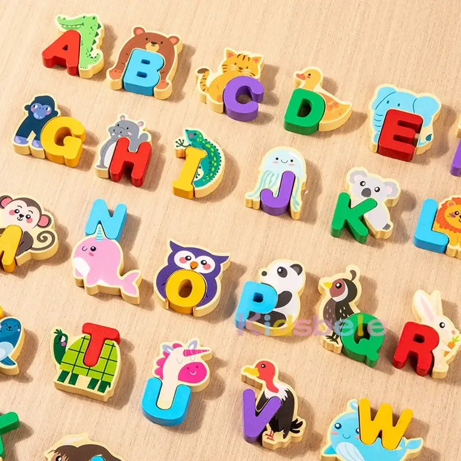 🔤 Petoria™ ABC Tier Alphabet Holzpuzzle