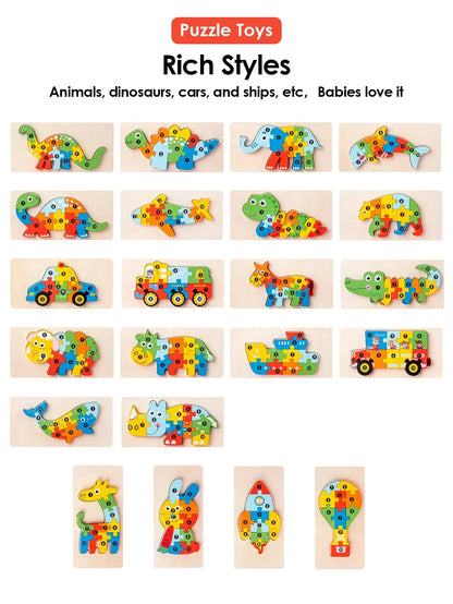 🧩 Petoria™ 3D Holz Tier Puzzle