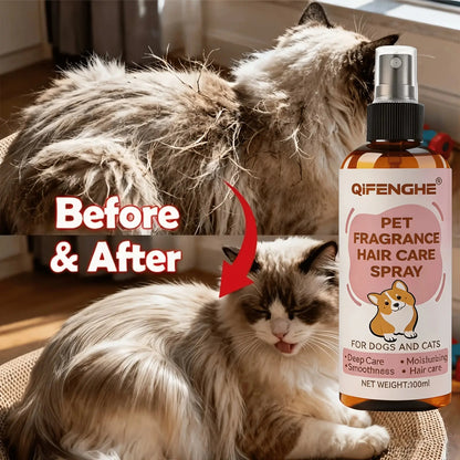 Fellpflegespray für Hunde und Katzen Petoria