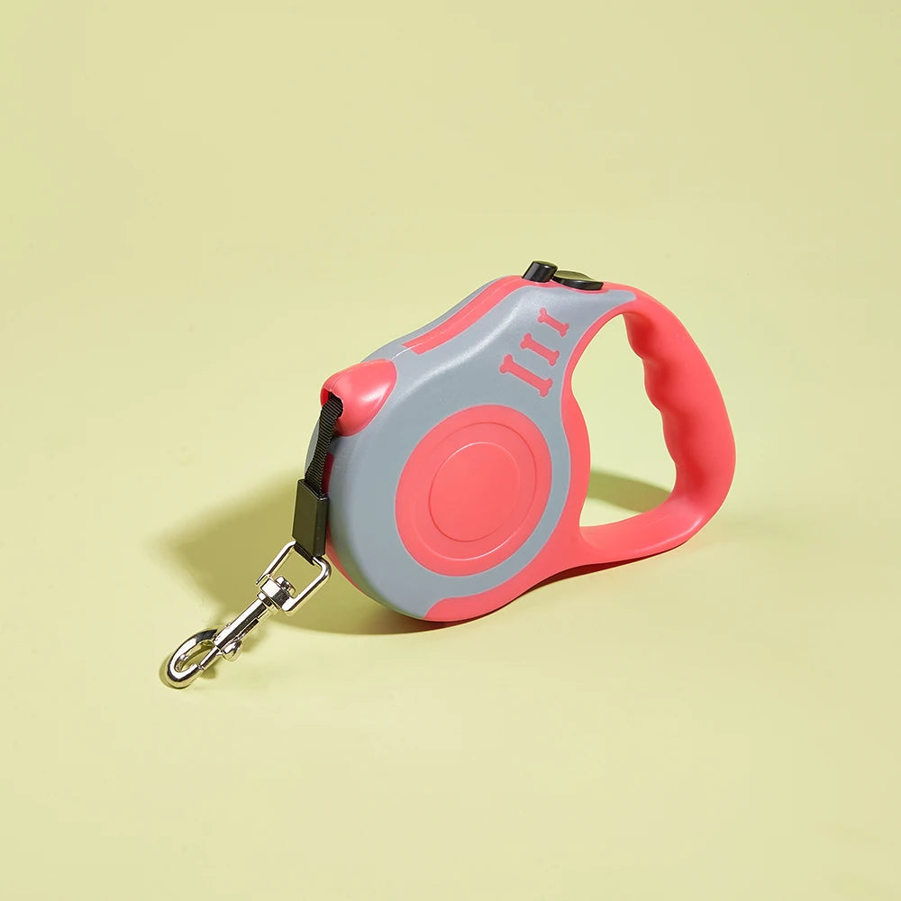 3 m 5 m Hundeleine für kleine Hunde, Katze, automatisch, einziehbar, langlebig, Nylonleine, für Welpen, Outdoor, Reisen, Wandern, Zugseil