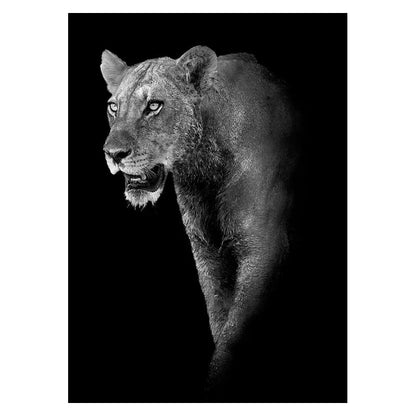 Canvas Painting Animal Wall Art Lion Elephant Deer Zebra Posters and Prints Wall Pictures for Living Room Decoration Home Decor Petoria Store