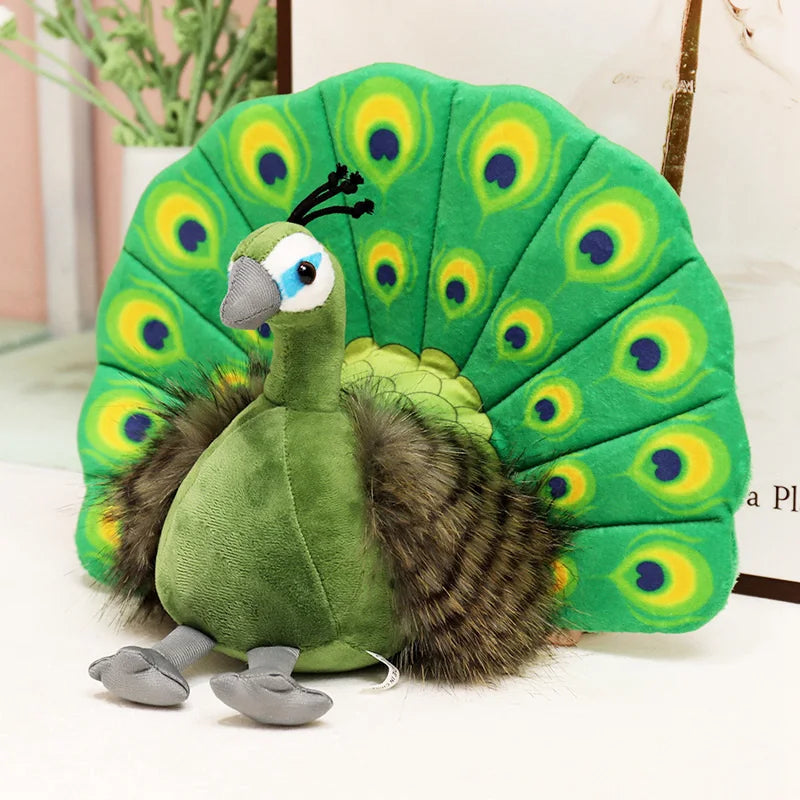 1pc 23CM Nette Simulation Pfauen Plüsch Spielzeug Kawaii Puppe Gefüllte Weiche Kreative Tier Peahen Spielzeug Schöne Hause Geburtstag decor Geschenk