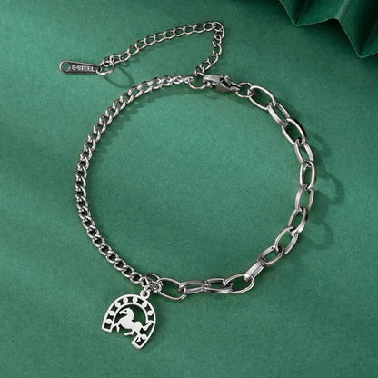 Hufeisen-Armband aus Edelstahl für Damen und Herren Petoria