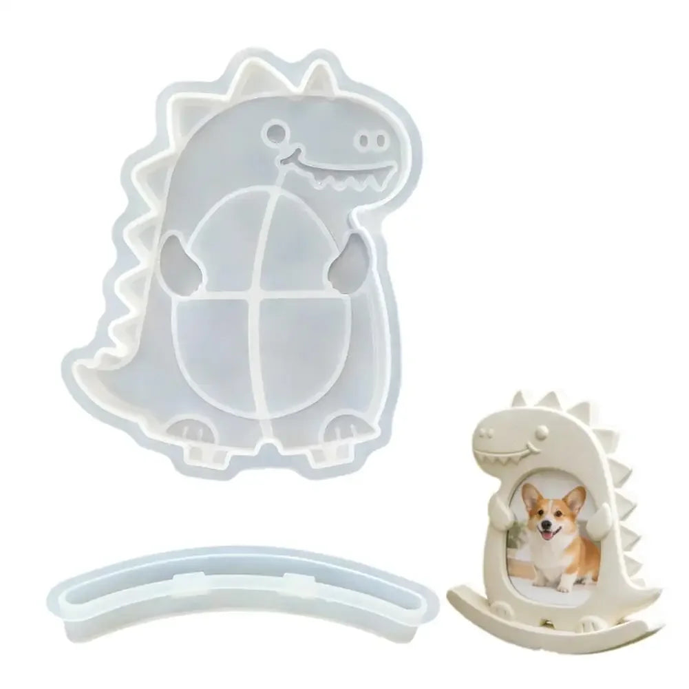 DIY Cartoon Pet Photo Frame Mold Diy Creative Photo Silicone Tools Desktop Souvenirs Pet Frame Mold Decor Ornament Craft G3V3 Petoria Store