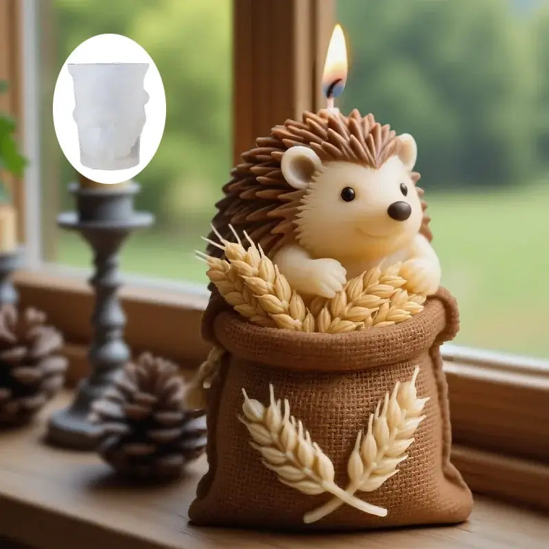🦔 Petoria™ Igel Silikonform für Duftkerzen