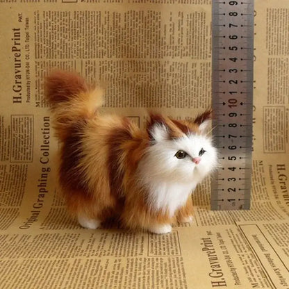 Realistische Katzen Plüschfigur Kuscheltier