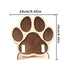 ♤Paw-Shaped Pet Photo Frame - Wooden Multi-Photo Display with Collar Holder for Cat/Dog Lovers Petoria Store