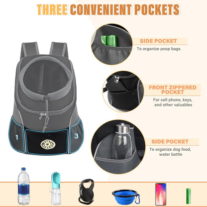 🐾 Petoria® Premium Haustier-Rucksack – Komfortabler Reiserucksack für kleine Hunde &amp; Katzen