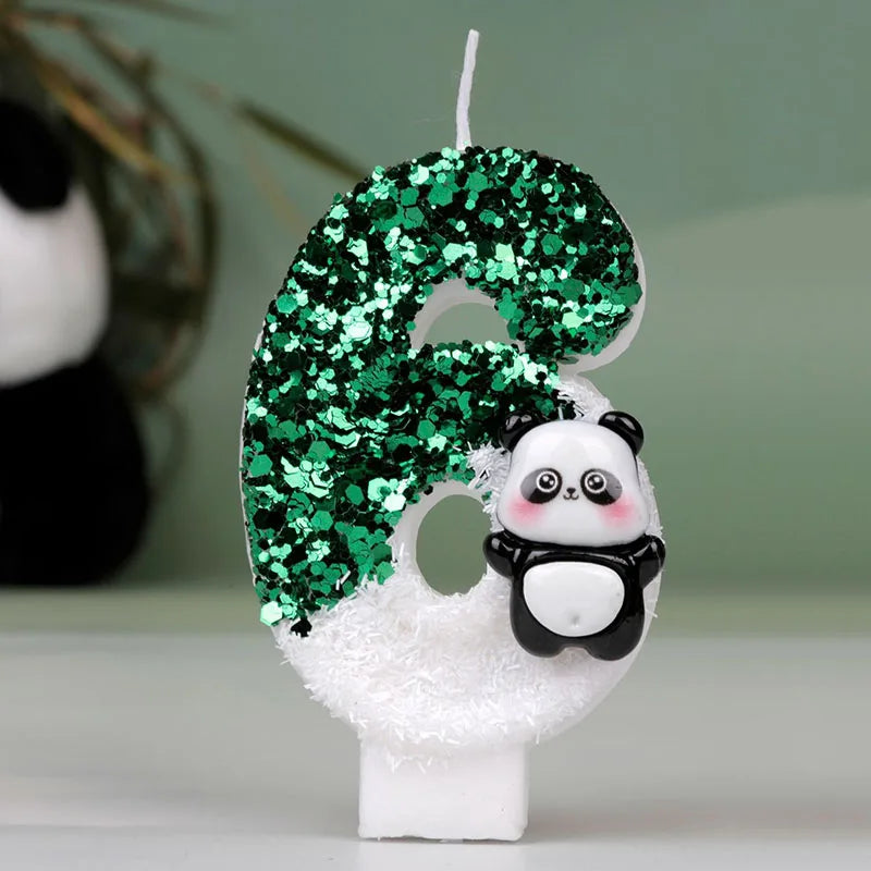 Panda Geburtstagskerzen für Kuchen und Party